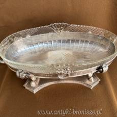 ŻARDYNIERA - Koch&Bergfeld SREBRO kryształ BREMMEN 2610g