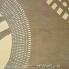 Batik żurawie oprawa za szkłem w ramce 110/ 88cm lata 70/80te