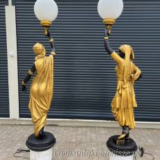 LAMPY POSTACIOWE - BRĄZ ZŁOCONY 215 cm