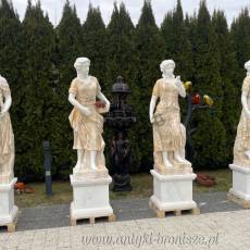 FIGURA Z MARMURU 205 cm PODSTAWA kobieta marmur