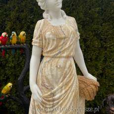 FIGURA Z MARMURU 205 cm PODSTAWA kobieta marmur