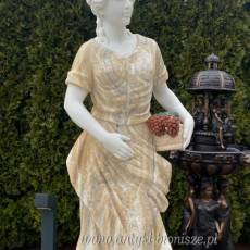 FIGURA Z MARMURU 205 cm PODSTAWA kobieta marmur