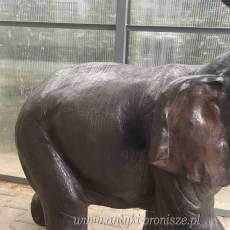 SŁOŃ - duza figura z brazu PRAWY