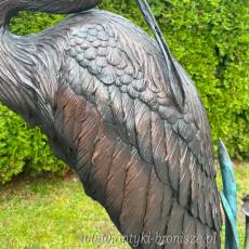 KORMORAN CZAPLE PELIKAN z pałkami BRĄZ 155 cm