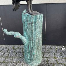 KORMORAN fontanna z brązu SIEDZĄCE kormorany