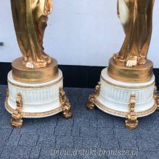 LAMPY POSTACIOWE STOJACE - duze P+L ZŁOTO BIAŁE