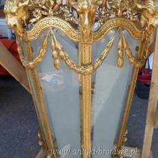 PAŁACOWA WISZĄCA LAMPA z brązu LATARNIA 120 cm