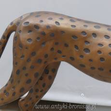 PANTERA puma PIĘKNA DUŻA FIGURA KOTA - BRĄZ