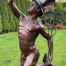 MERKURY - HERMES patron biznesu FIGURA Z BRĄZU