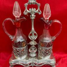 Cudny kabaret olej ocet srebro pr 950 633 g 1819-1838 rok
