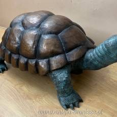 ŻÓŁW - Pokaźna Rzeźba z BRĄZU 90cm!