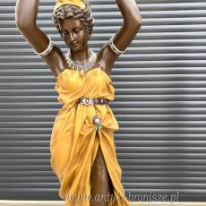 KOBIETY Z KOSZAMI brąz złocony figura 190 CM
