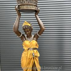 KOBIETY Z KOSZAMI brąz złocony figura 190 CM