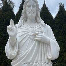 FIGURA marmur JEZUS Miłosierny 230 cm KOŚCIELNA