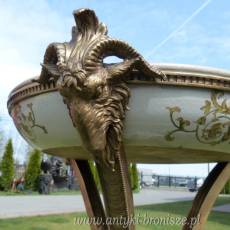 STOLIK-KWIETNIK porcelana z brązem H=106 cm ZOBACZ