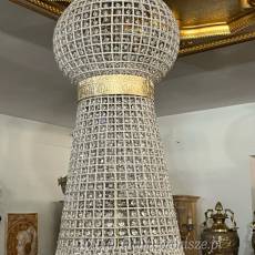 LAMPA ŻYRANDOL KRYSZTAŁ- gruszka 170 cm duża fi100