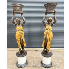 KOBIETY Z KOSZAMI brąz złocony figura 190 CM