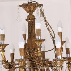 ŻYRANDOL PAŁACOWY wisząca lampa Z KRYSZTAŁKAMI