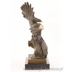 DWA ORŁY na marmurze - FIGURA Z BRĄZU