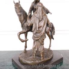 ARABSKA PARA ZAKOCHANYCH na koniu FIGURA Z BRĄZU