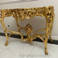 Stylowy Stolik Antyk w Barokowym Stylu – Drewniane Meble Vintage
