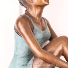 DZIEWCZYNKA figura z brązu! ZAMYŚLONA UCZENNICA