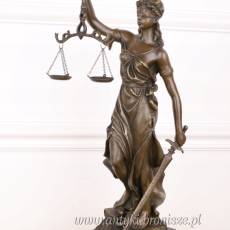 TEMIDA Z BRĄZU h 53 cm PRAWNIK SĄD ADWOKAT