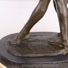 DIANA - BOGINI Z PSEM - 80 CM FIGURA Z BRĄZU SYG.