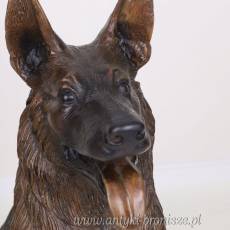 OWCZAREK NIEMIECKI - PIES figura z brązu DOG