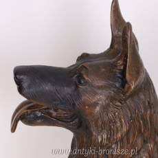 OWCZAREK NIEMIECKI - PIES figura z brązu DOG