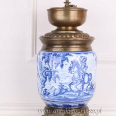 PORCELANOWO NIEBIESKI MŁYNEK gigant 70 cm OKAZ