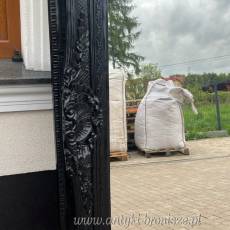BAROKOWE CZARNE LUSTRO 180 x 90 PION POZ.