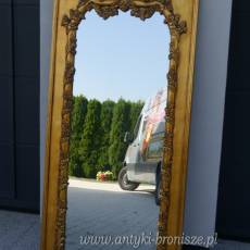 DUŻE LUSTRO ZŁOTA RAMA 85 x 190