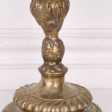 RÓG - AMFORA - PUCHAR z FENIKSEM porcelana z brązem