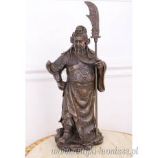 generał Guan Yu - SAMURAI figura z brązu