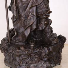 SAMURAI Z BRĄZU duży 50 cm SYGNOWANY