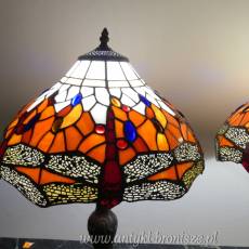 LAMPKI NOCNE ważki witrażowe DUŻE H 57 X 37 CM