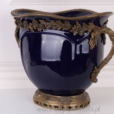 WAZA -Porcelana z brązem SYGN. KOBALT