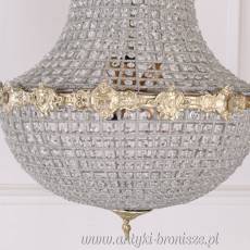 KRYSZTAŁOWA -LAMPA gruszka - ŻYRANDOL - 110 X 70 cm