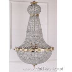 KRYSZTAŁOWA -LAMPA gruszka - ŻYRANDOL - 110 X 70 cm