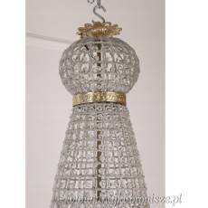 KRYSZTAŁOWA -LAMPA gruszka - ŻYRANDOL - 110 X 70 cm
