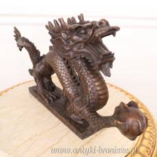 SMOK Z BRĄZU dragon DUŻY
