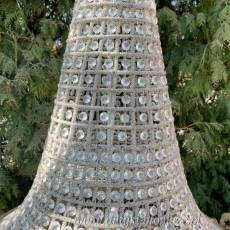lampa ZYRANDOL Z KRYSZTAŁKAMI- grus 95 cm Fi 50 cm
