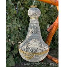 lampa ZYRANDOL Z KRYSZTAŁKAMI- grus 95 cm Fi 50 cm