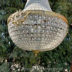 LAMPA ŻYRANDOL KRYSZTAŁ- gruszka 100 cm Fi 60 cm