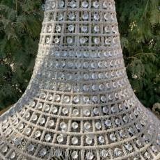 LAMPA ŻYRANDOL KRYSZTAŁ- gruszka 100 cm Fi 60 cm