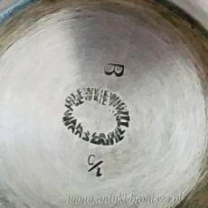 Kubek do golenia w styl rokokowy sygnowany Plewkiewicz XIX/XXw