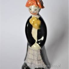 Klaun ceramiczny projekt Magdy Szemlér Węgry lata 70te wys.11cm