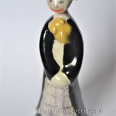 Klaun ceramiczny projekt Magdy Szemlér Węgry lata 70te wys.11cm