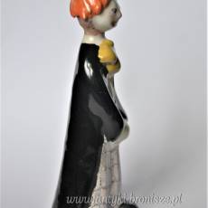 Klaun ceramiczny projekt Magdy Szemlér Węgry lata 70te wys.11cm